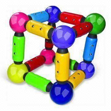 Buy cheap Magnetic Construction Toy with Rods and Sticks, Suitable for 3 Years Old Kids product