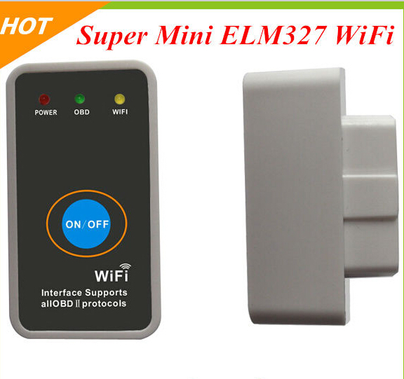 Buy cheap WiFi OBD2 ELM327 Apple Iphone Ipad PC  ,Super mini ELM327 wifi with power switch for Android and IOS product