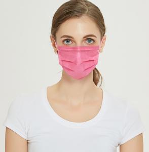 Buy cheap Medical disposable non woven pink dental surgical face mask product