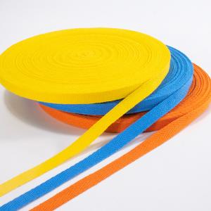 Buy cheap Garment accessories 10mm 100% cotton woven flat twill tape herringbone webbing for shoes bags sports product