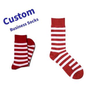 Buy cheap OEM High Quality Men Dress Socks Wholesale Stripe Design Business Cotton Socks product