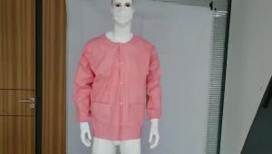 Buy cheap S&amp;J Wholesale dental pink disposable hospital gown non woven women lab jacket Breathe Cool and Strong, No-Wrinkle Lab jacket product