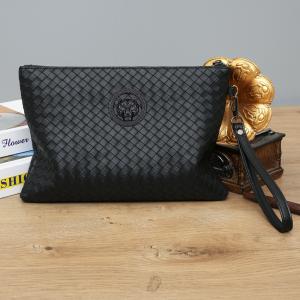 Buy cheap Clutch Bag Men's Woven Large-capacity Soft Leather Handbag Envelope Bag Trendy Business Men's Bag product
