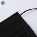 S&J 3 ply Black Earloop Disposable Dust Mouth Face Mask 3ply Nonwoven Face Mask