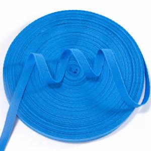 Buy cheap 10mm colorful 100% cotton webbing twill bias herringbone webbing tape for clothing shoelaces bags product
