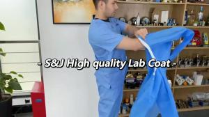 Stretchable Disposable Doctor Coat SMS Spunlace PP Disposable Medical Uniforms