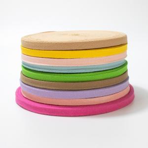 Buy cheap Manufacturer cotton webbing colorful twill herringbone belt 10mm cotton webbing tape for clothing product