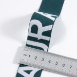 Manufacturer Soft jacquard embossed logo wide elastic waist band nylon rubber