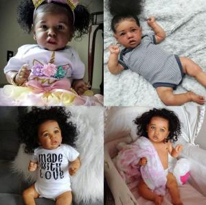 Buy cheap 22inch dark black doll product