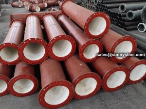 Buy cheap Abrasion Resistant Ceramic Lined Pipe product