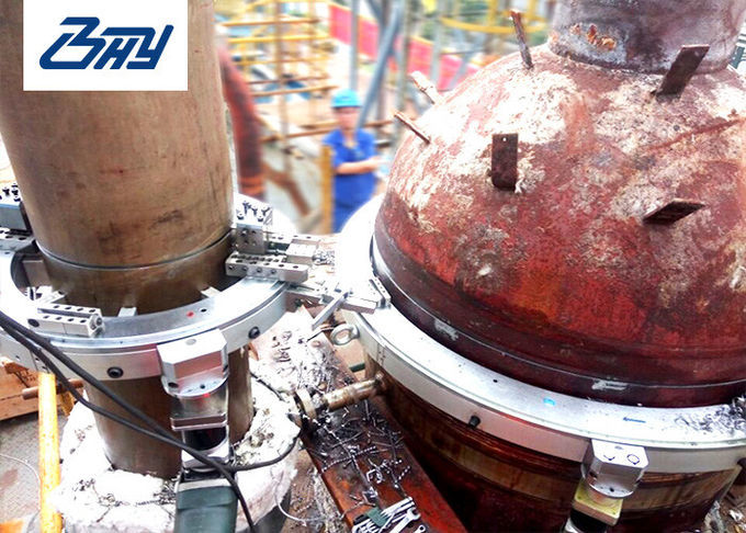Portable Aluminum Cold Pipe Cutting And Beveling Machine Processing Various Pipes on site