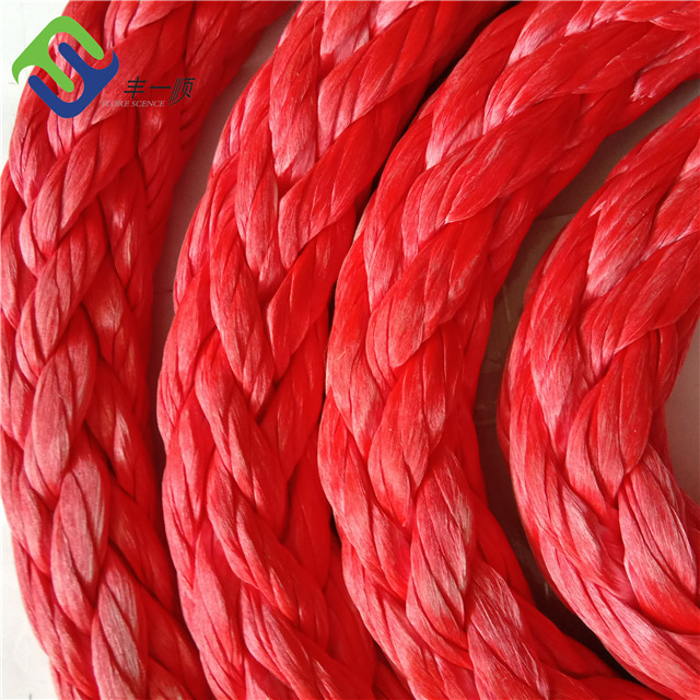 Superior Strength 12 Strand Uhmwpe Rope For Slings Rope With Both Eyes