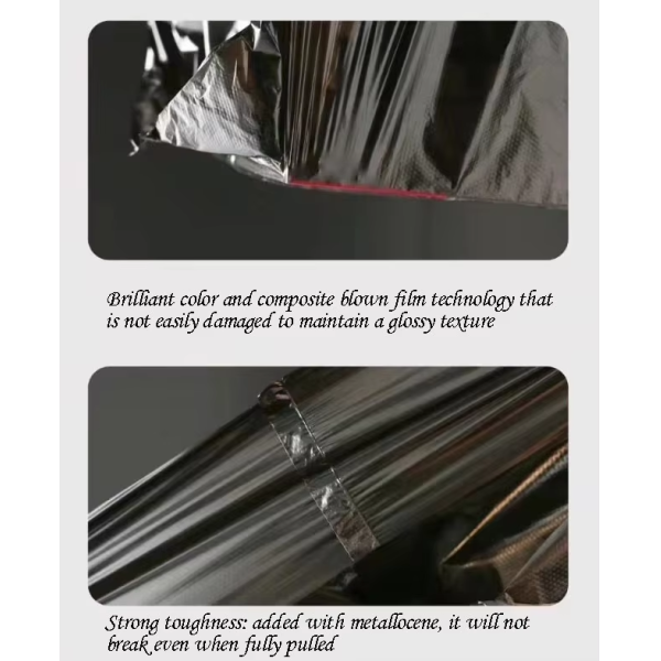 Customized heavy-duty oversized industrial garbage bags, biodegradable black 55-gallon plastic kitchen garbage bags wholesale