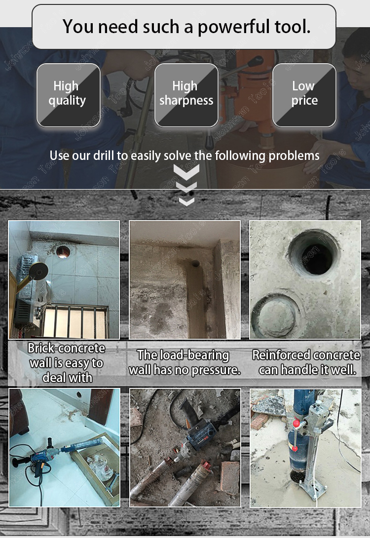 High Efficiency Masonry Core Bit 8207501000 , Diamond Tip Drill Bit 150mm