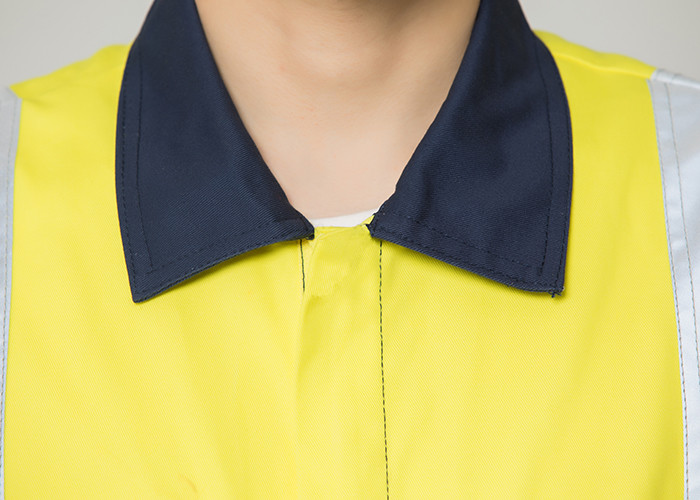Double Stitching Safety Work Clothes High Visable Orange Jacket Bib Pants Suit