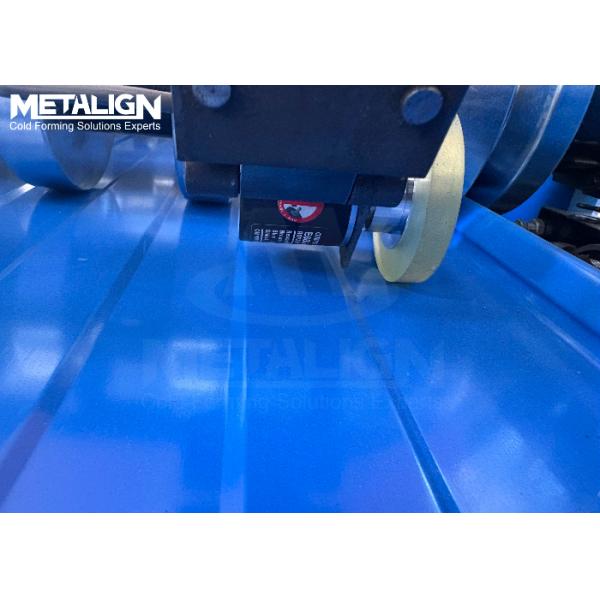 Windproof Standing Seam Roll Forming Machine With Chain Drive And 18 Stations