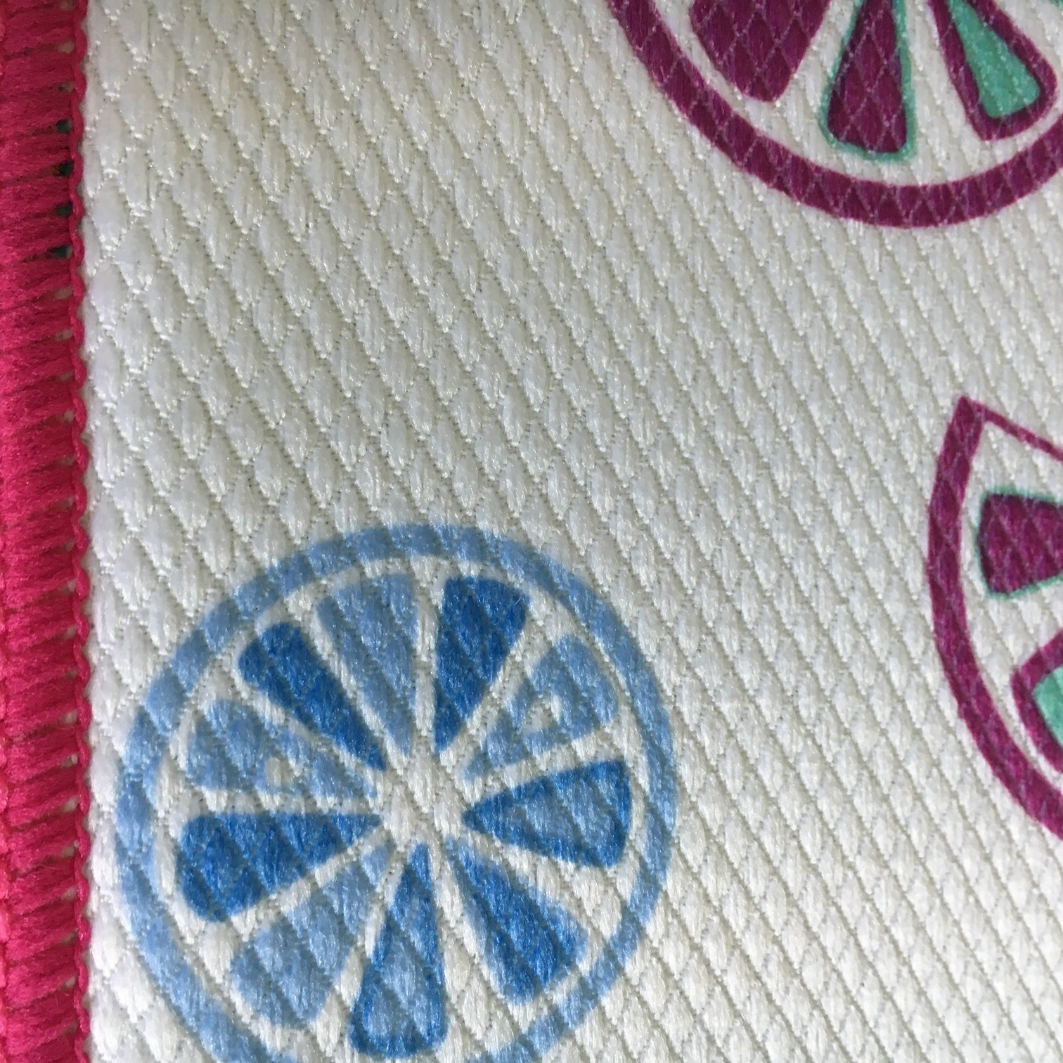Sinlge packed 1pc Microfiber printeted water absorb dish mat kitchen water pad with grid patten