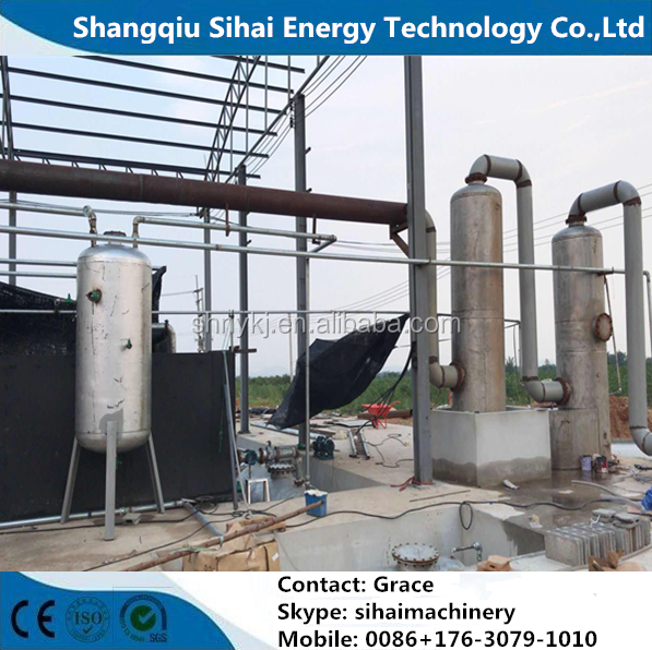 Raw Material Rubber 2022 Thermal Cracking Machine Refines Waste Tyres to Oil Equipment