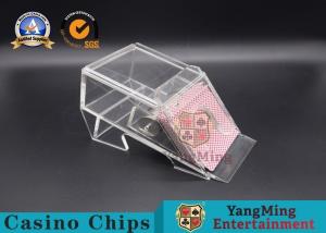 Buy cheap Durable 1 Deck Casino Card Shoe , Black Or Clear Color Gambling Dedicated Acrylic Shoes product