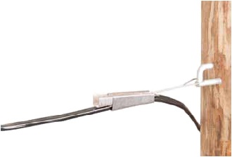 UV Resistant Thermoplastic Plastic Flat Telecom Fiber Optic Cable Drop Wire Clamp for FTTH