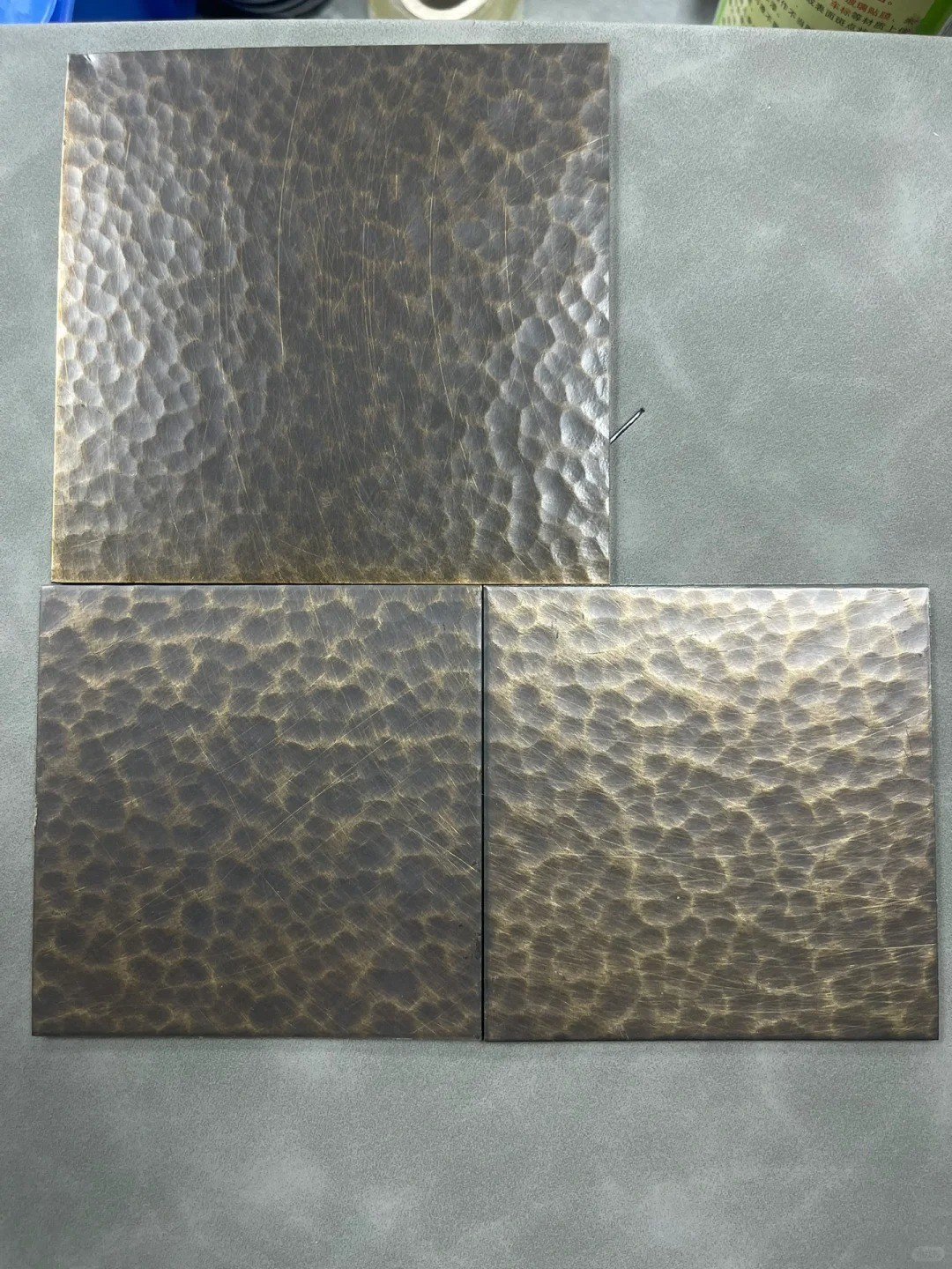SS Steel Sheet 304 316 Antique Copper Plate Surface Hammered Textured Decorative Stainless Steel Sheets