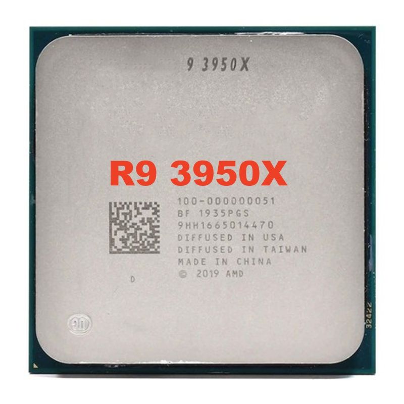 Customized AM4 CPU R9 3950X processors 3950X 3.5 GHz 16Core 32Thread Processor 7NM L3=64M 100-000000051 desktop cpus