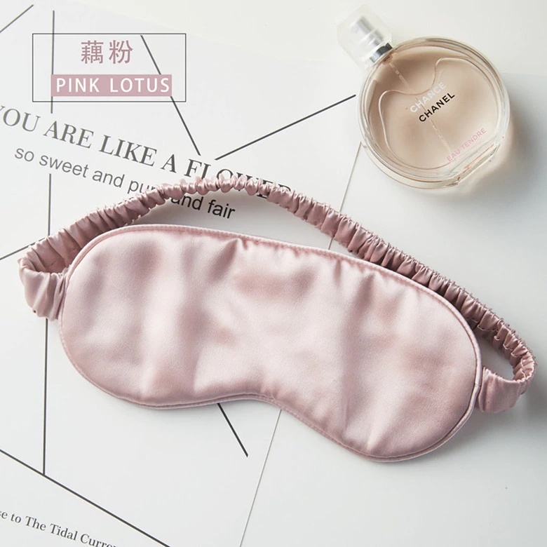 21*9cm Soft Mulberry Silk Cover The Eyes While Sleeping With Elastic Strap