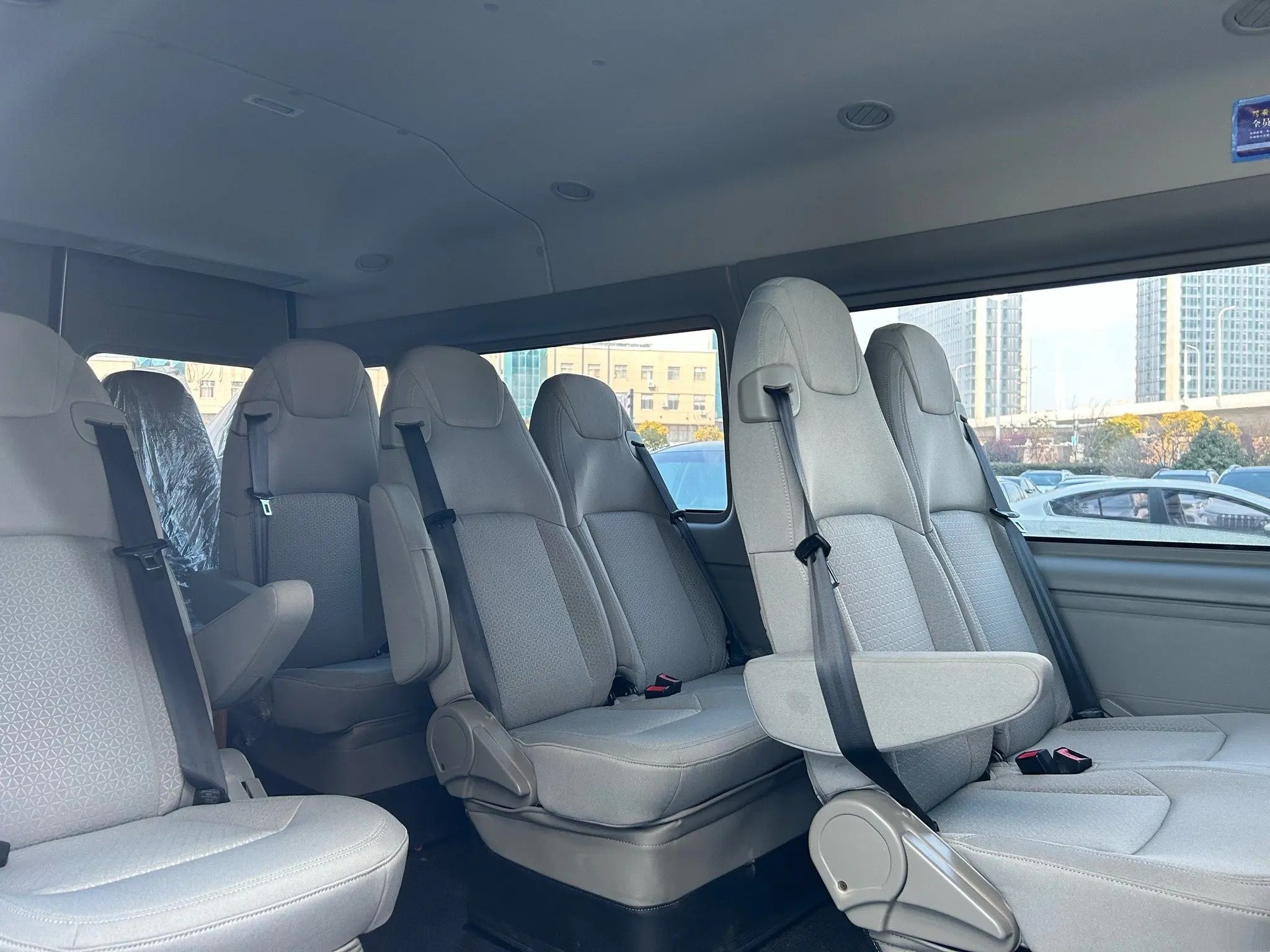 Used Luxury Buses 15 Seats Air Conditioner Front Engine Manual Transmission Second Hand JMC JX6581