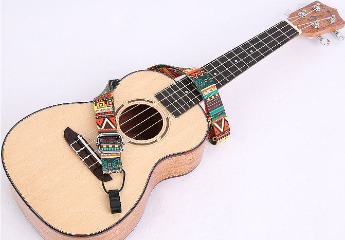 Colorful Personalized Leather Guitar Straps , Customizable Guitar Straps For Acoustic