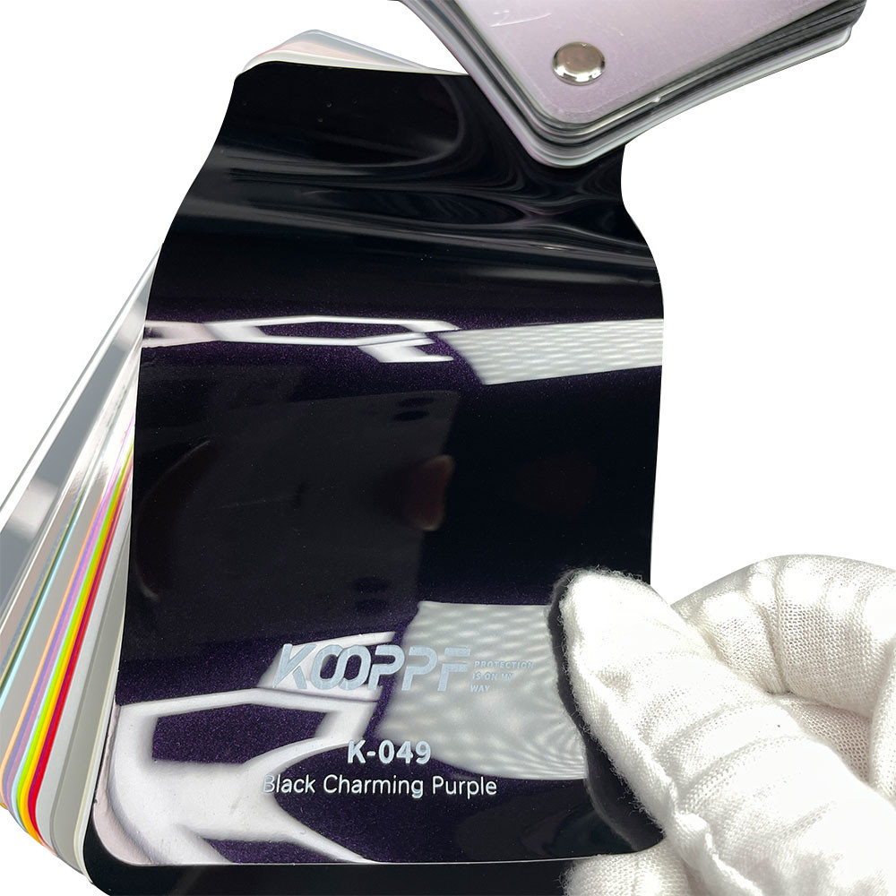 Black Purple TPU Color Paint Protection Film Smart 7.5mil For Cars K-049