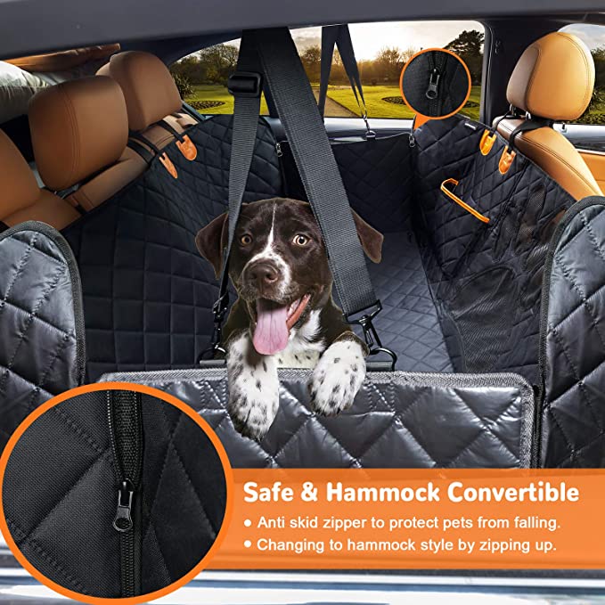 Pet Travel Waterproof Hammock Cars Mat Belt Protector Dog Car Back Seat Cover Large Pets