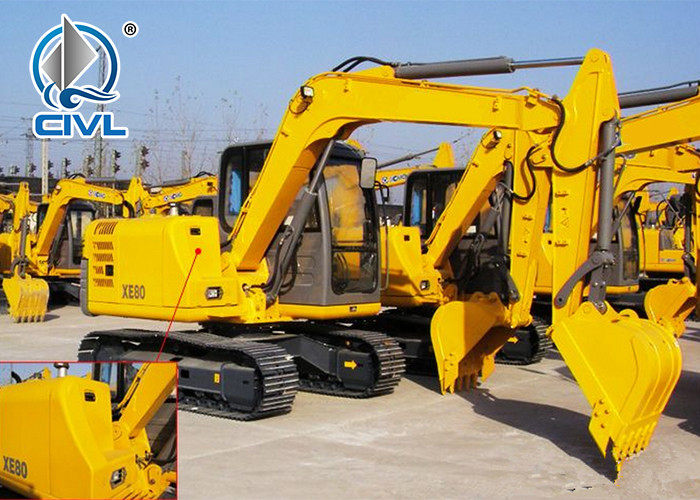 XCMG XE80D Crawler Machine Excavator for Construction Yellow 8Ton Excavator of Xcmg
