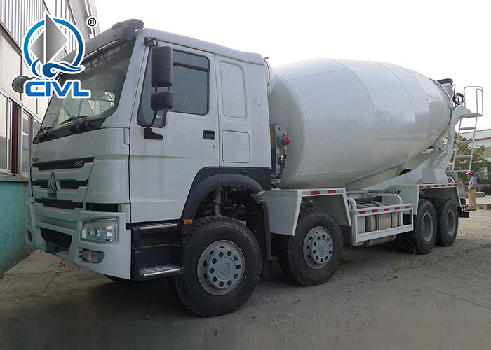 Self Loading Concrete Howo 8x4 Mixer Trucks EURO2 Standard Diesel Truck