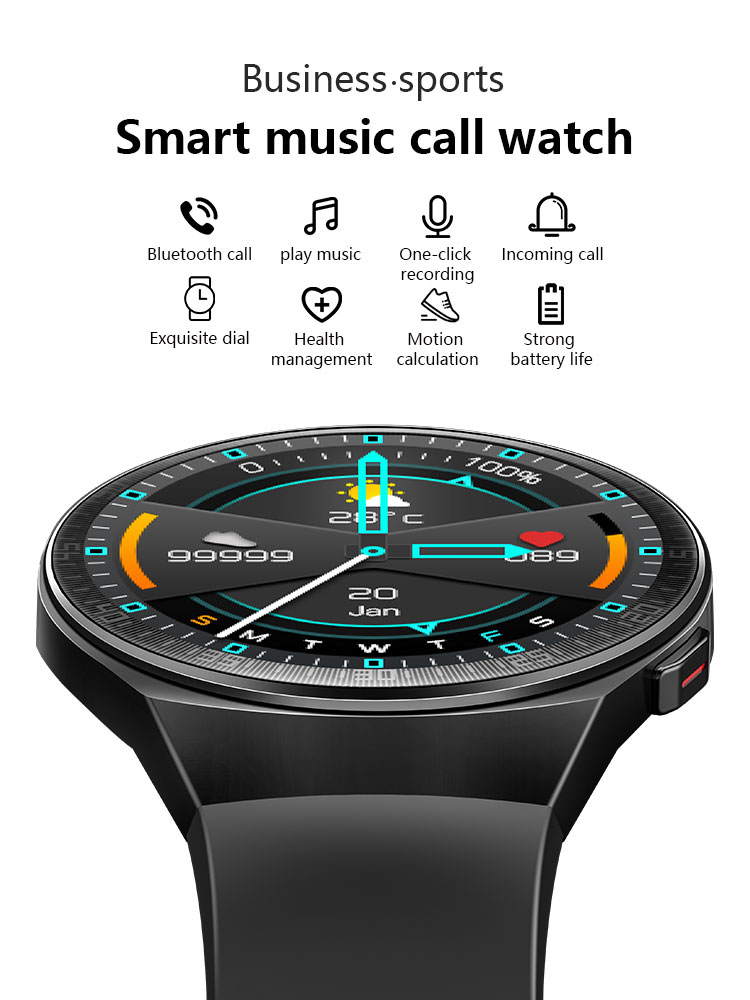 SLIDER Ip68 Sports Health Smart Watch Touch Screen APP Control