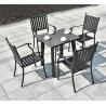 Buy cheap Leisure Garden Cast Aluminum 4 Seater Outdoor Furniture Table And Chair Set from wholesalers