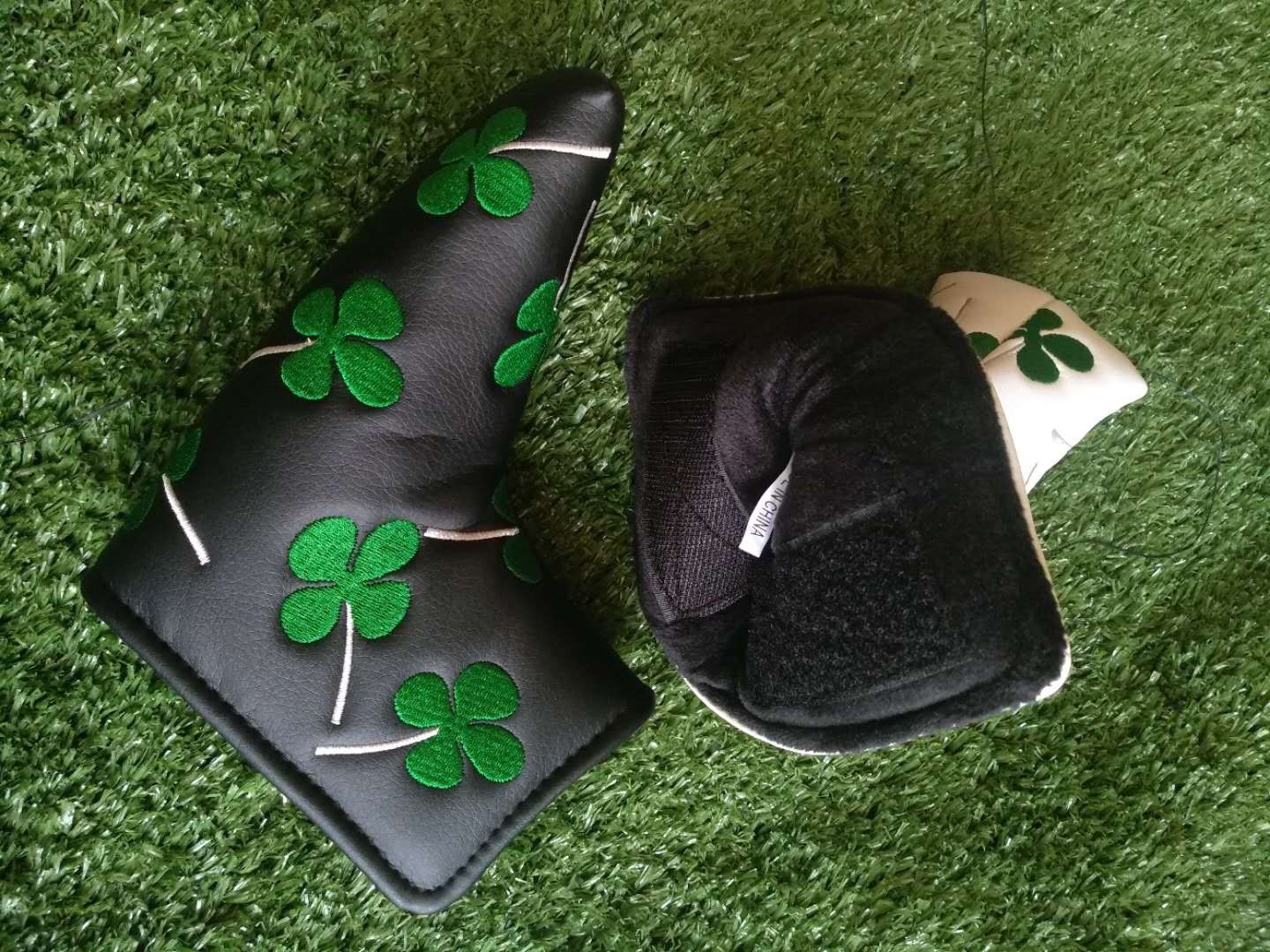 Four Leaf Clover headcover , Golf headcover , golf headcover , putter headcover , headcover