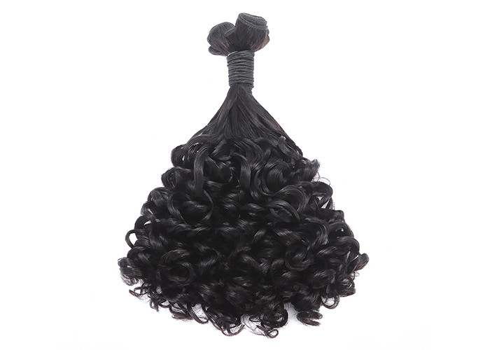 Unprocessed Funmi Human Raw Virgin Hair Extensions No Tangle No Shed Curly Hair