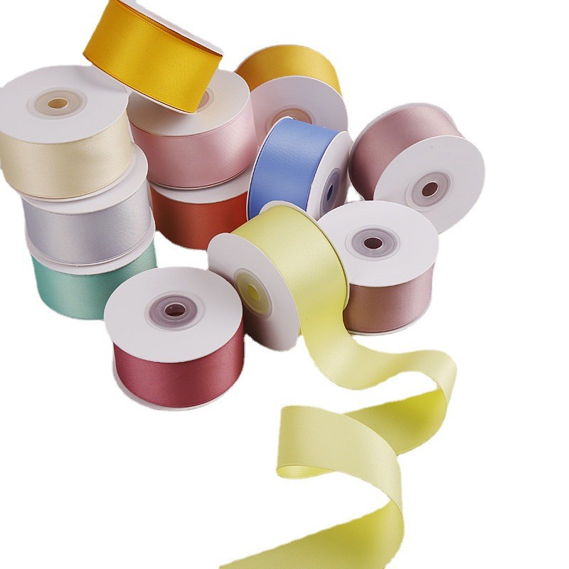 5mm-50mm Polyester Cotton Plain Knitting Ribbon Custom Cotton Ribbon For Gift Packaging