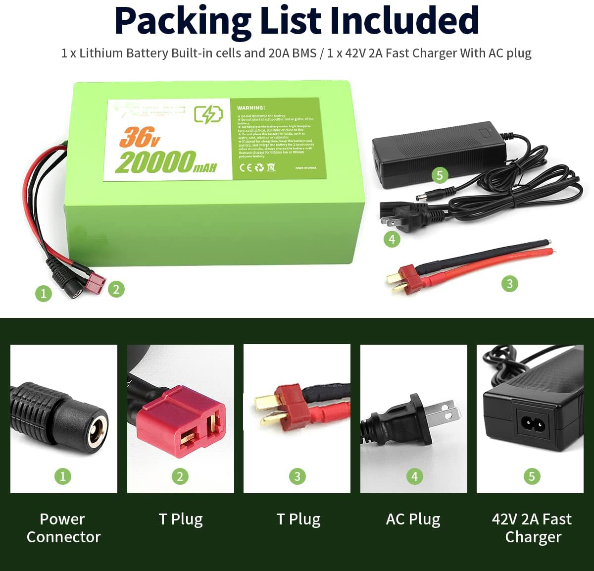 PVC Vacuum Cleaner Rechargeable Vehicle Lithium Battery 7.7kg 36V 8Ah