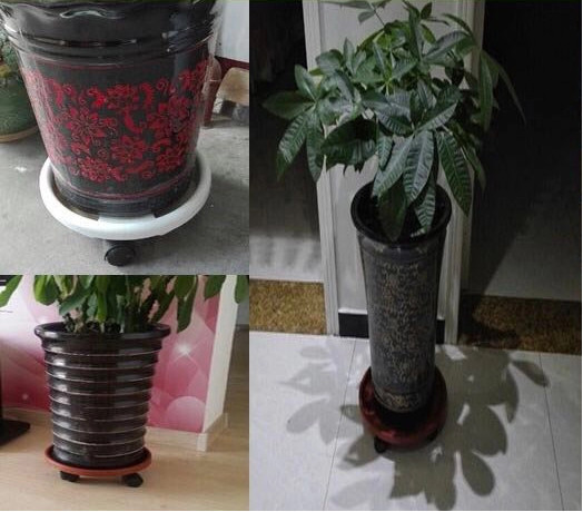 Pp Material Flower Pot Wheels Office Chair Accessories For Anythings Moving