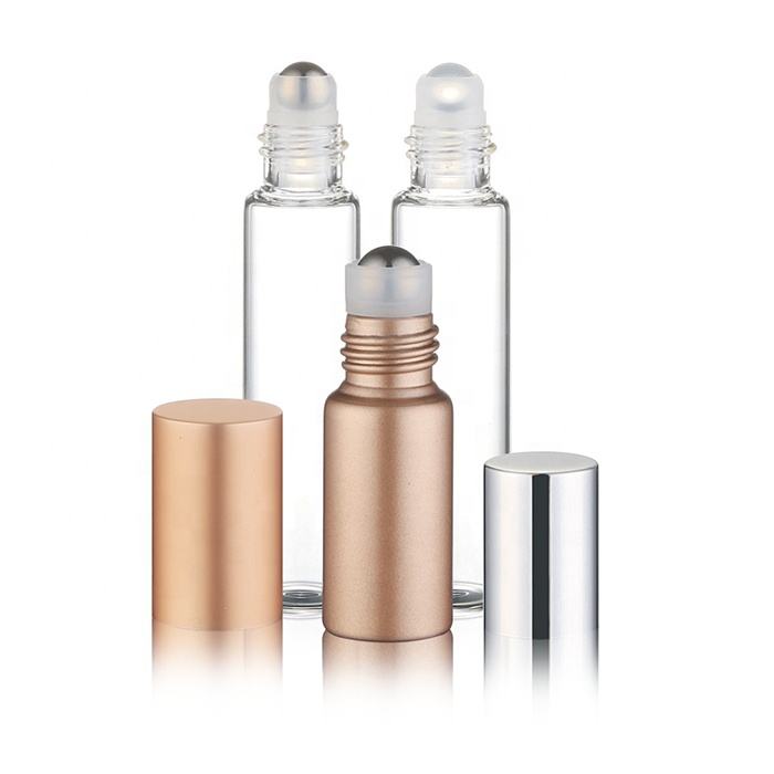 Cosmetic Perfume Oil Roll On Glass Bottle With Roller Ball 4ml 6ml 10ml 15ml