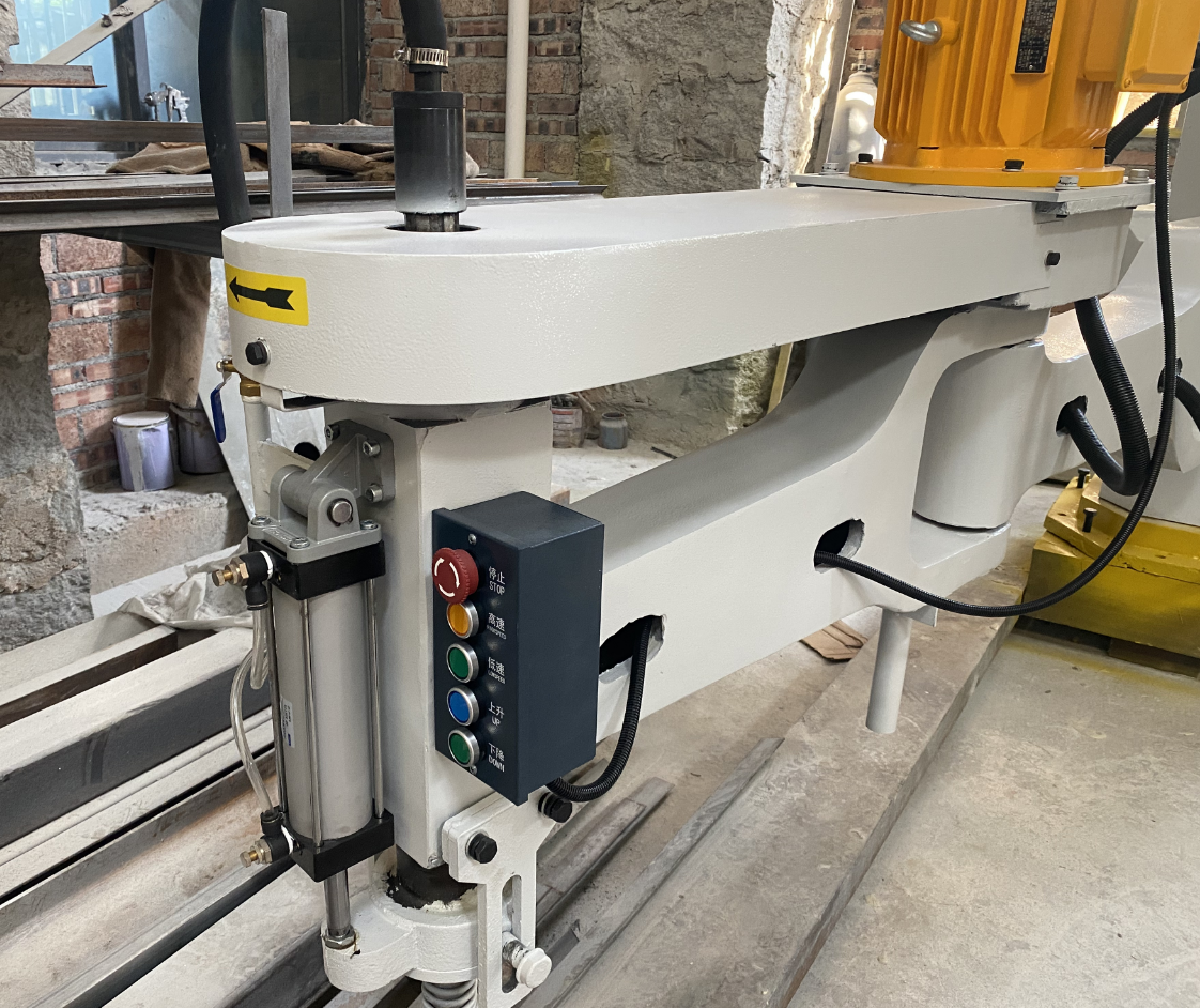 Manual Pnuematic Stone Polishing Machine 2600mm For Granite Monument Gravestone Tombstone