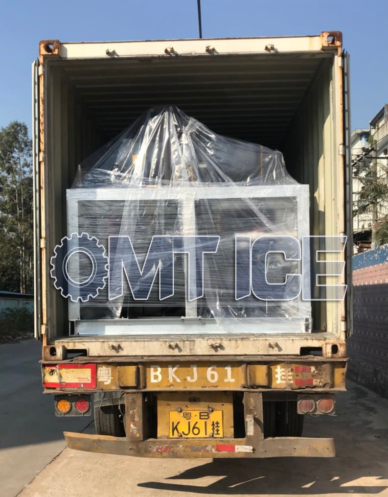 8ton Flake Ice Maker Machine For Fishes Storage with Compressor Bitzer