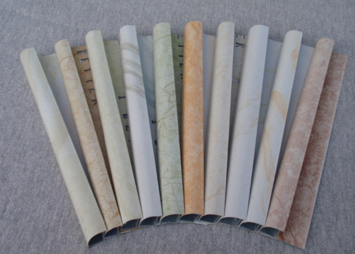 marbling aluminum tile trim