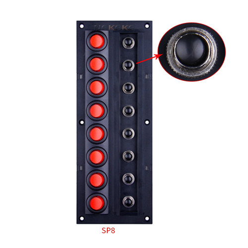 Black 12v Rocker Switch Panel , IP68 3 Way Rocker Switch Marine