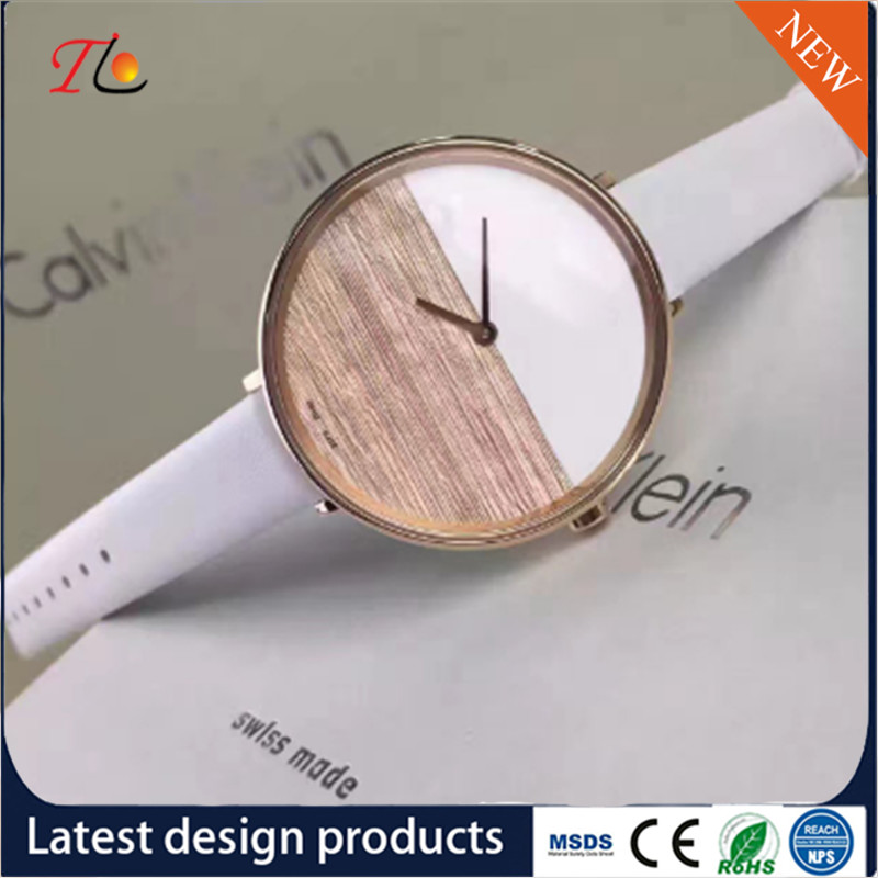 Wholesale Ladies Wrist Watch PU Band/Strap Alloy Case Fashion Watch Custom Logo Simple Style Round Dial