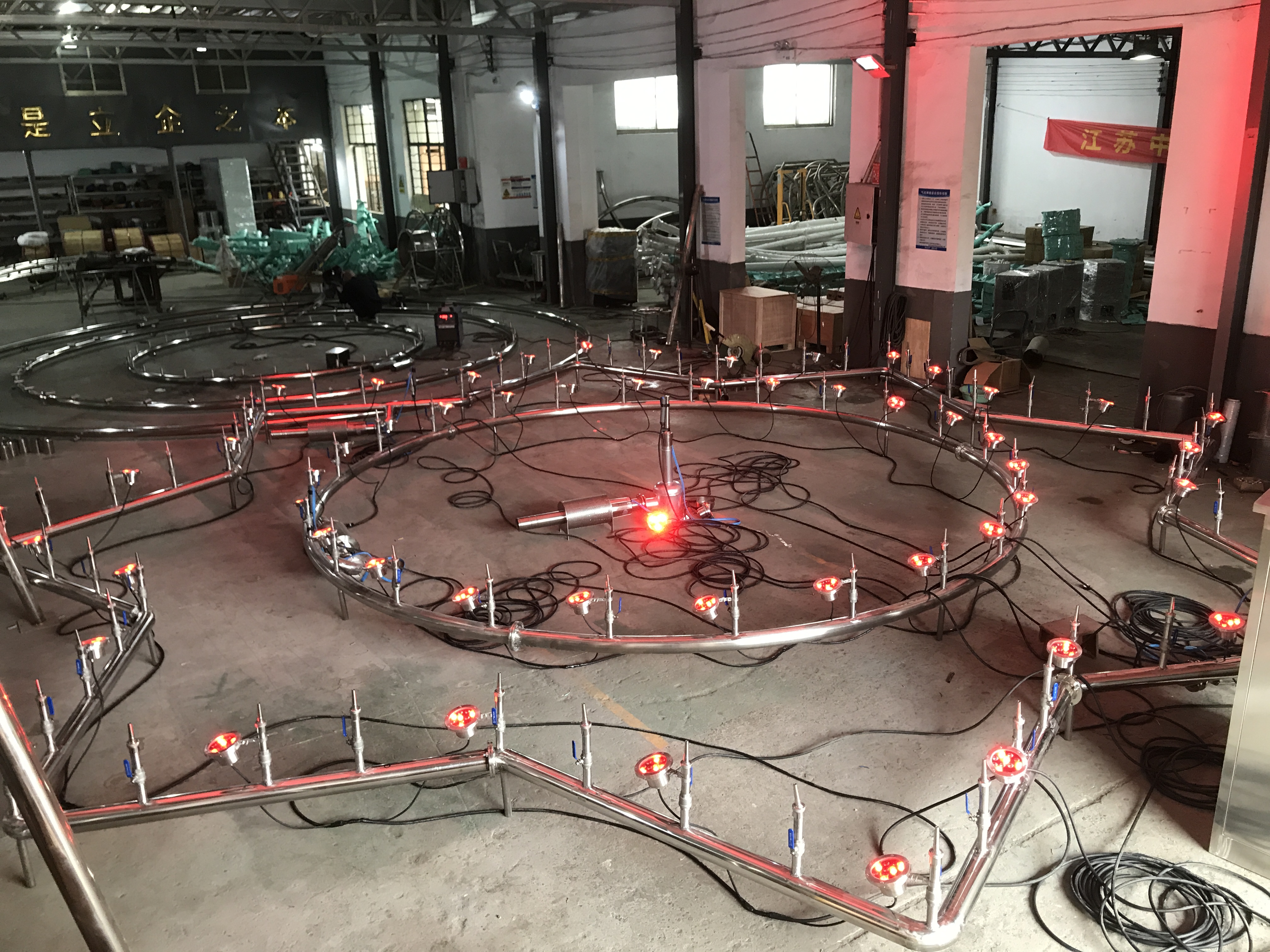 Urban Construction Floating Musical Fountain outdoor