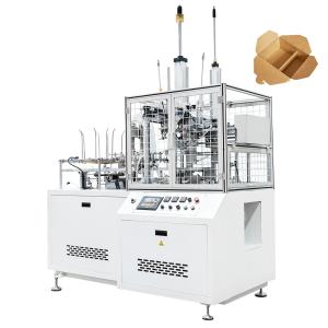 China Automatic Lunch Box Making Machine / Disposable Paper Box Making Machine on sale
