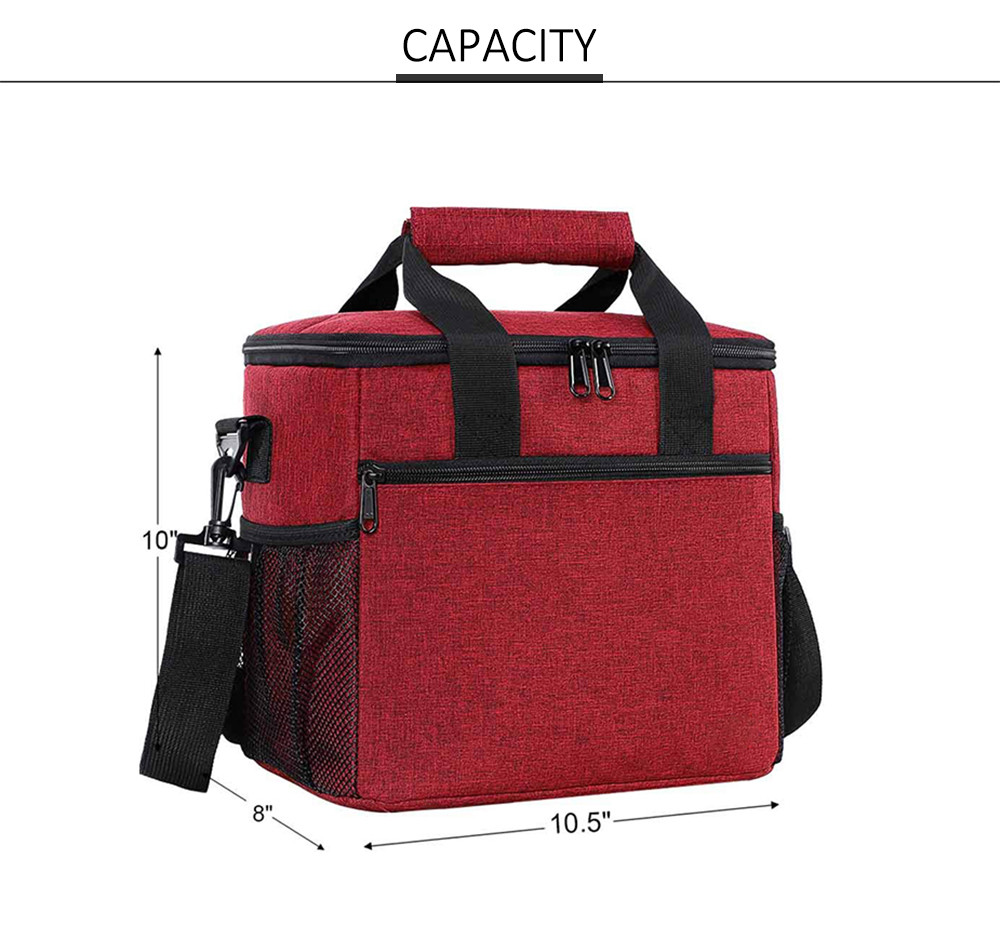 Water Resistant Thermal Cooler Lunch Bag For Travel