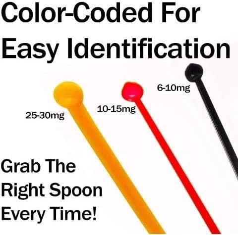 Teaspoon Micro Scoops 150 Milligram Mini Measuring Spoons Plastic Scoop For Measuring Cosmetics, Medicines